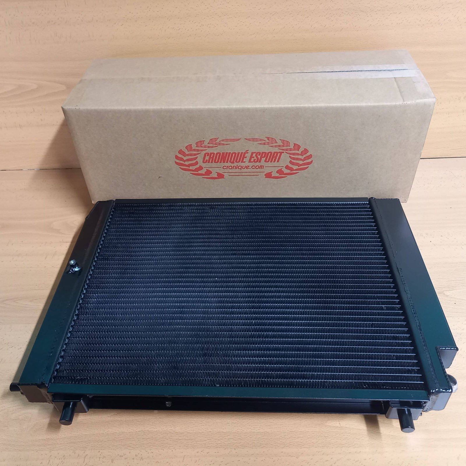 Water radiator in aluminium. Lighter weight and higher performance than ...