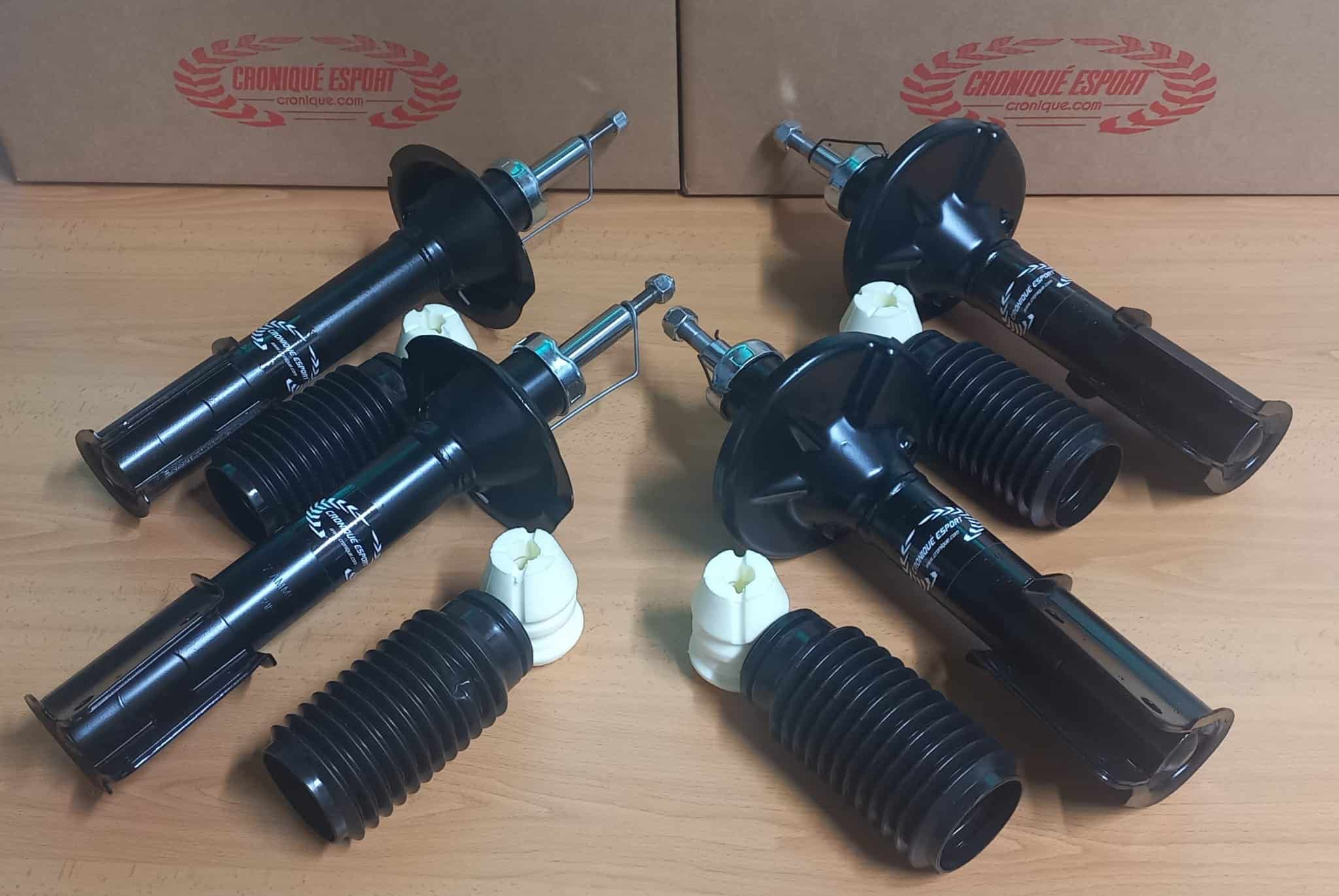Pack oferta:  Juego amortiguadores (tipo original) + fuelle y tope. Lancia Delta Integrale 8v/16v