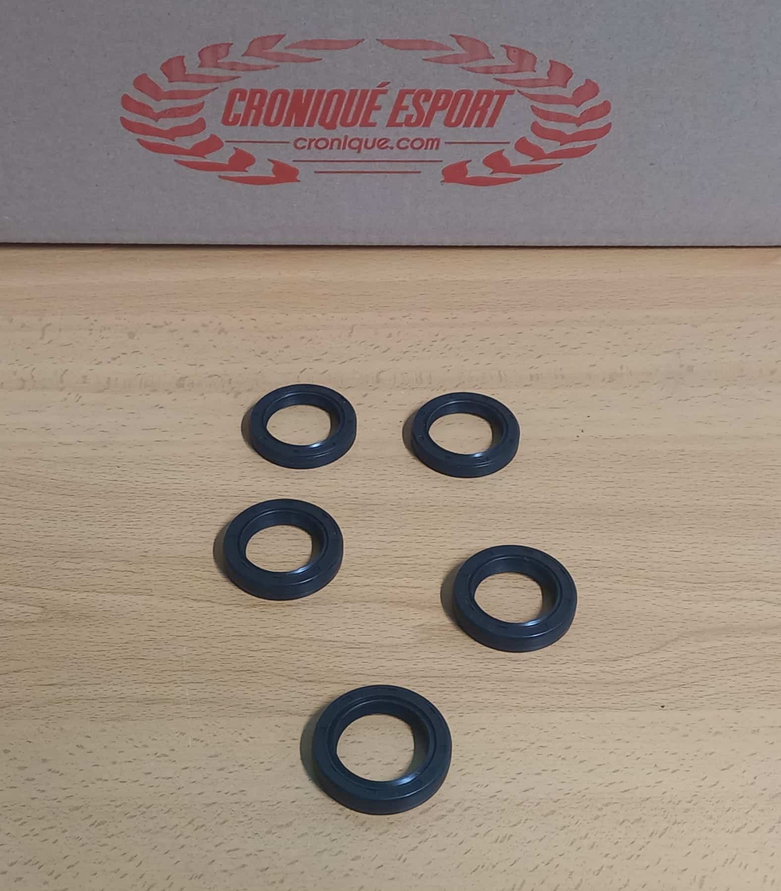 Juego de 5 retenes distribución. Lancia Delta Integrale motor 16v/Evo